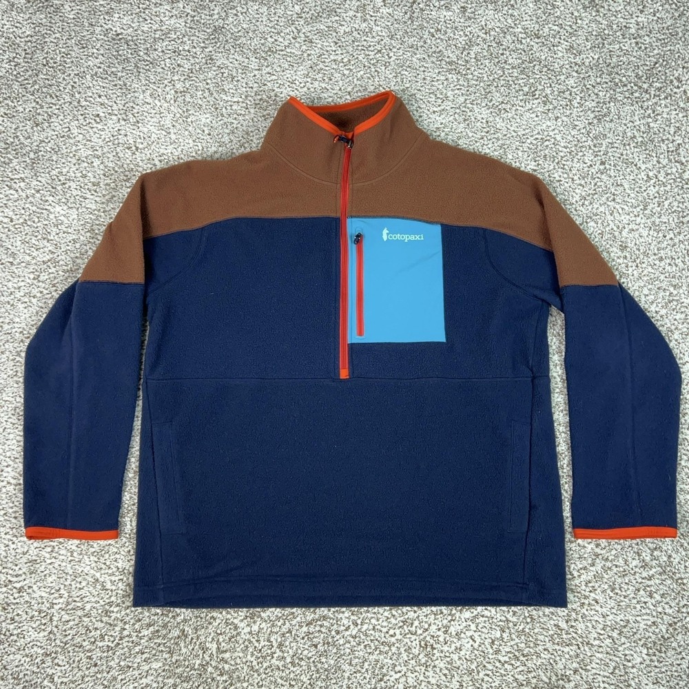 Cotopaxi Mens Jacket XL Multicolor Fleece Abrazo 1/2 Zip Hiking Pullover Outdoor